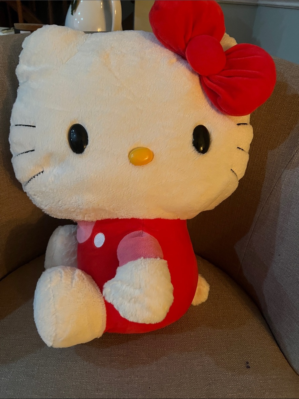Hello Kitty Plush - Red Bow & Red Outfit with Cream Face